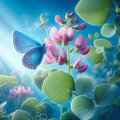 Bulue a Butterfly Iphone wallpapers 8575