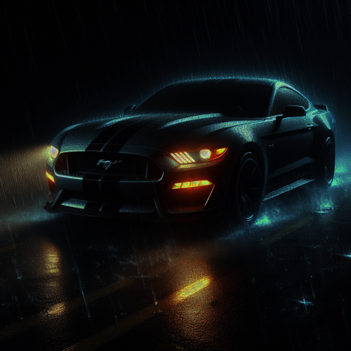 Hq mustang car black background wallpapers