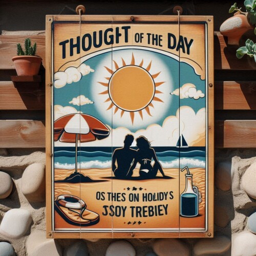 Thought of the day sun and beach photo