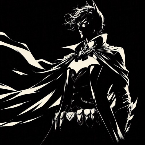 batman black anime picture