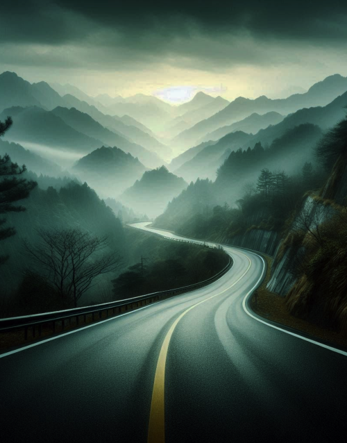 mountain road landscape dark black background picture for iphone